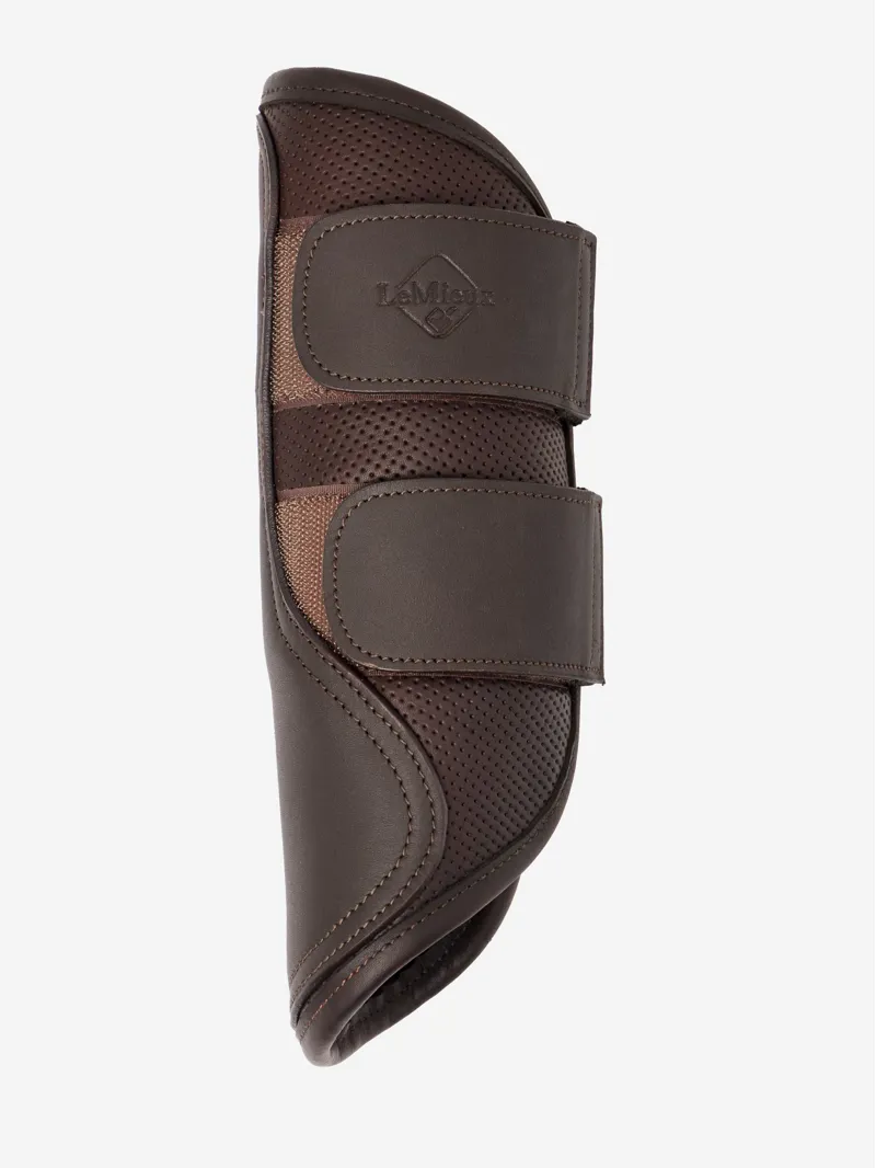 LeMieux Capella Leather Brushing Boots Brown-2