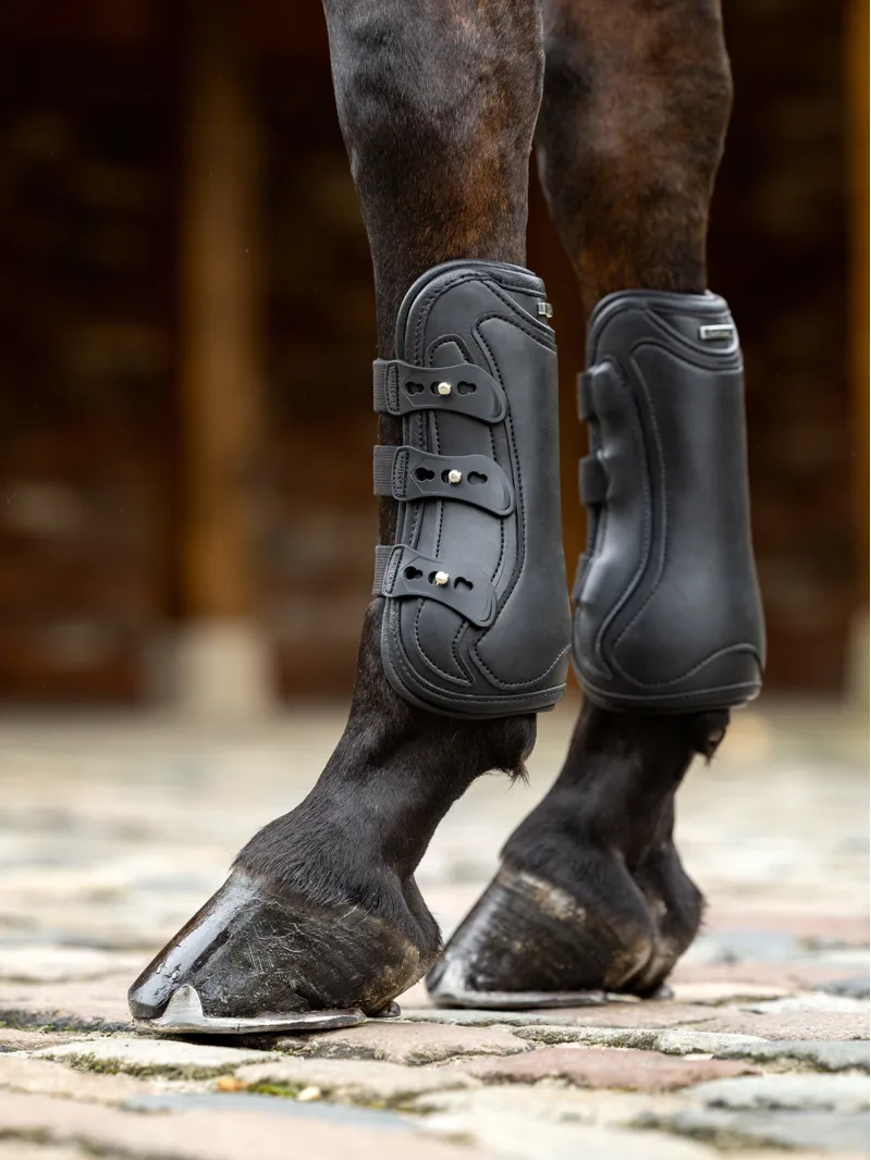 LeMieux Capella Leather Brushing Boots Black-4