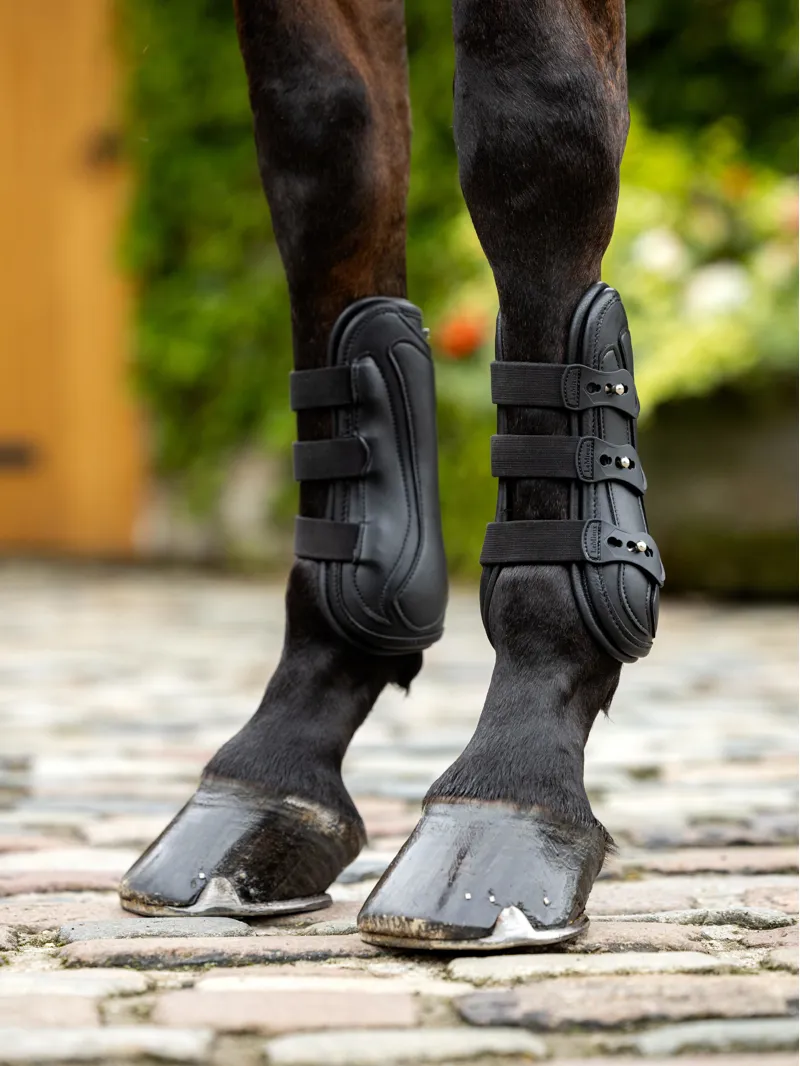 LeMieux Capella Leather Brushing Boots Black-5