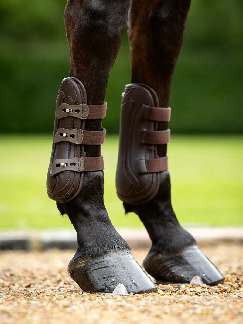 LeMieux Capella Leather Brushing Boots Brown-4