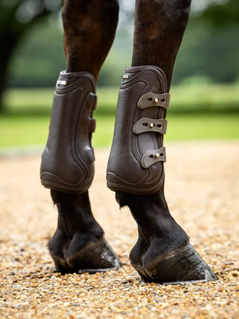 LeMieux Capella Leather Brushing Boots Brown-5