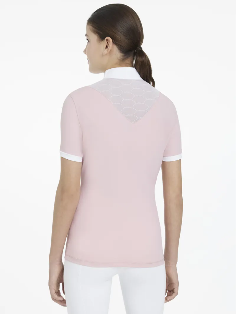 LeMieux Young Rider Eva Short Sleeve Show Shirt Blossom-1