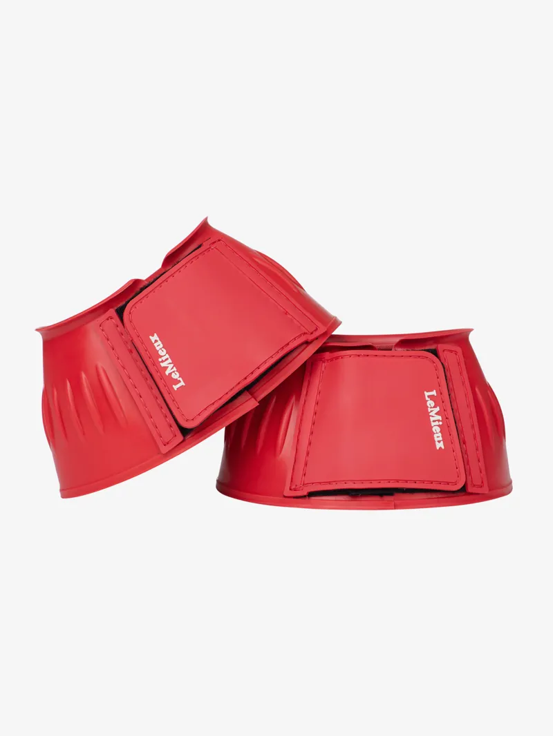 LeMieux Rubber Bell Boots Coral-1