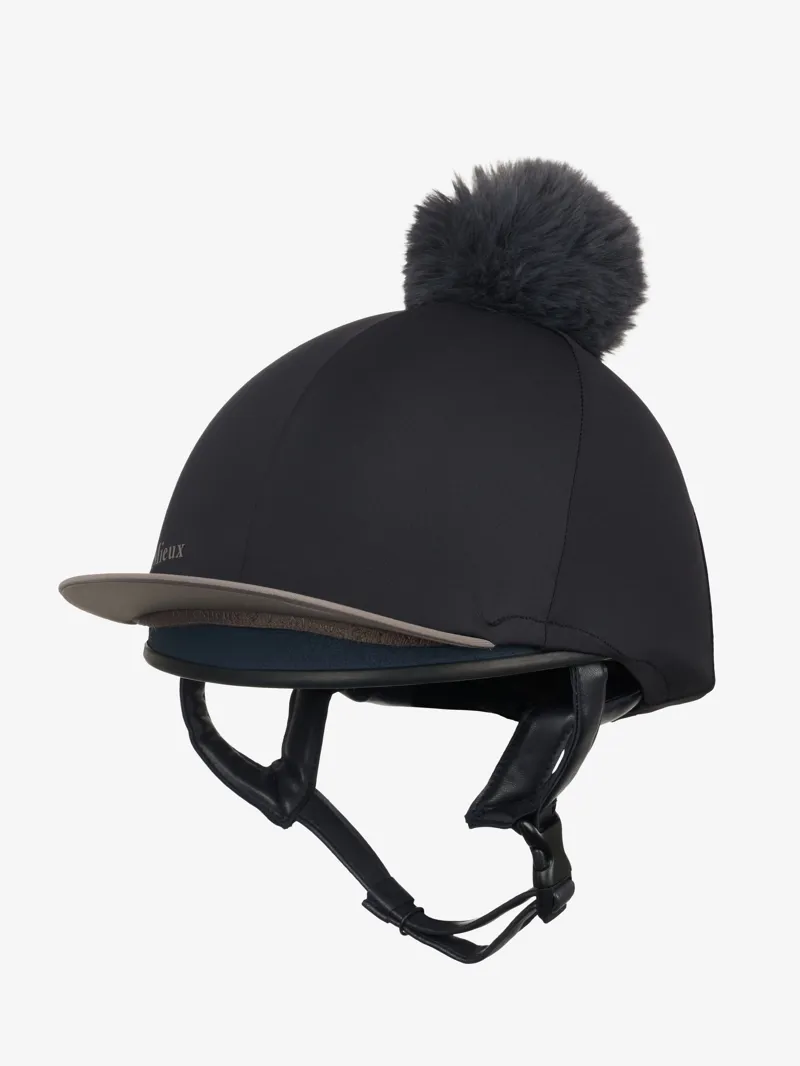 LeMieux Classique Pom Hat Silk Black-1