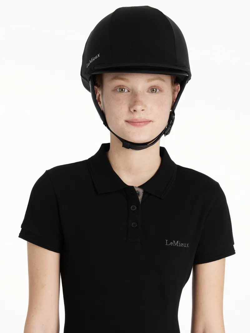 LeMieux Pro Mesh Hat Silk Black-1