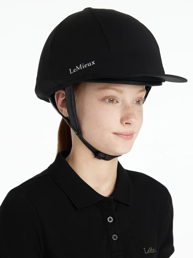 LeMieux Pro Mesh Hat Silk Black-2