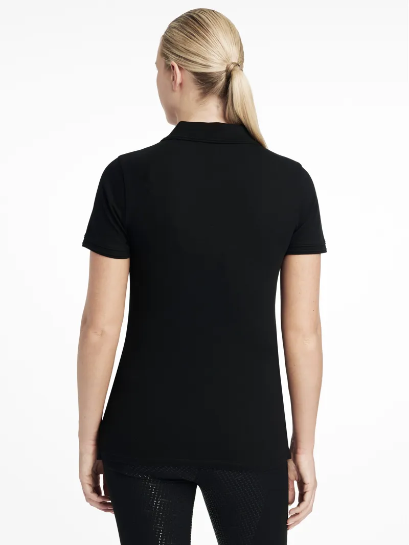 LeMieux Womens Classique Polo Shirt Black-1