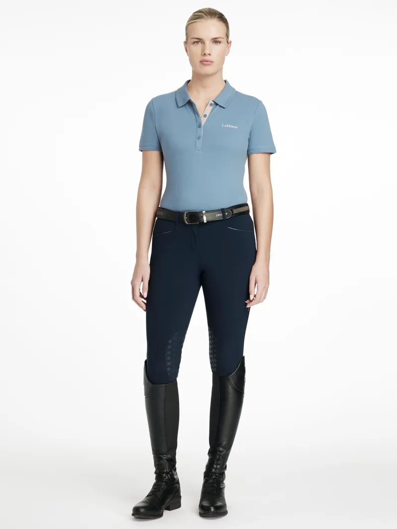 LeMieux Womens Classique Polo Shirt Ice Blue-2