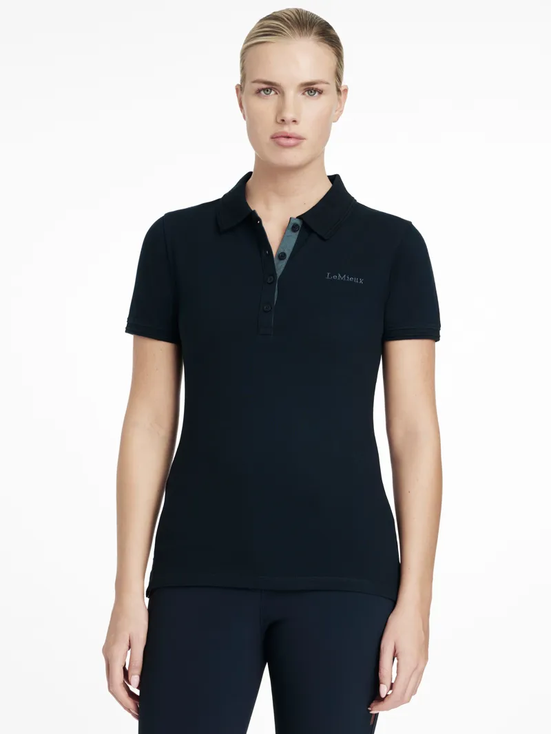 LeMieux Womens Classique Polo Shirt Navy
