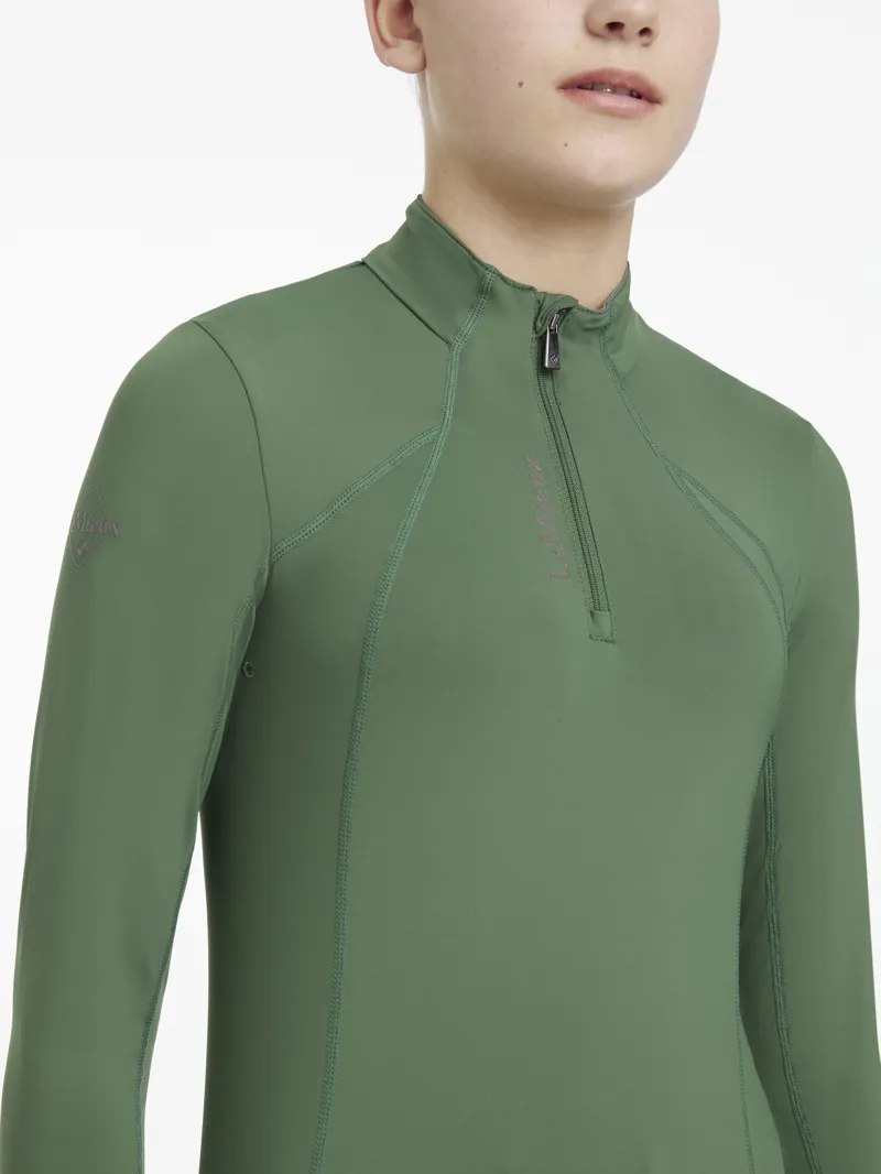 LeMieux Young Rider Classique Base Layer Hunter Green-3