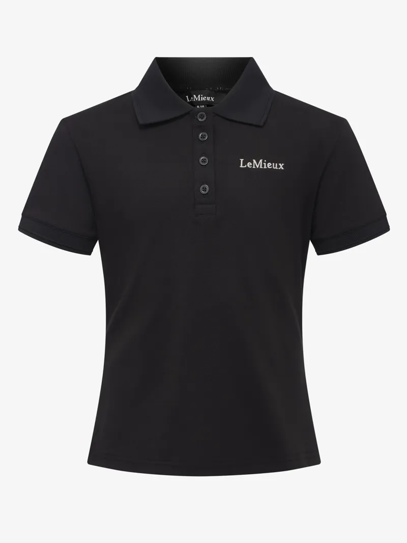 LeMieux Young Rider Classique Polo Shirt Black-4