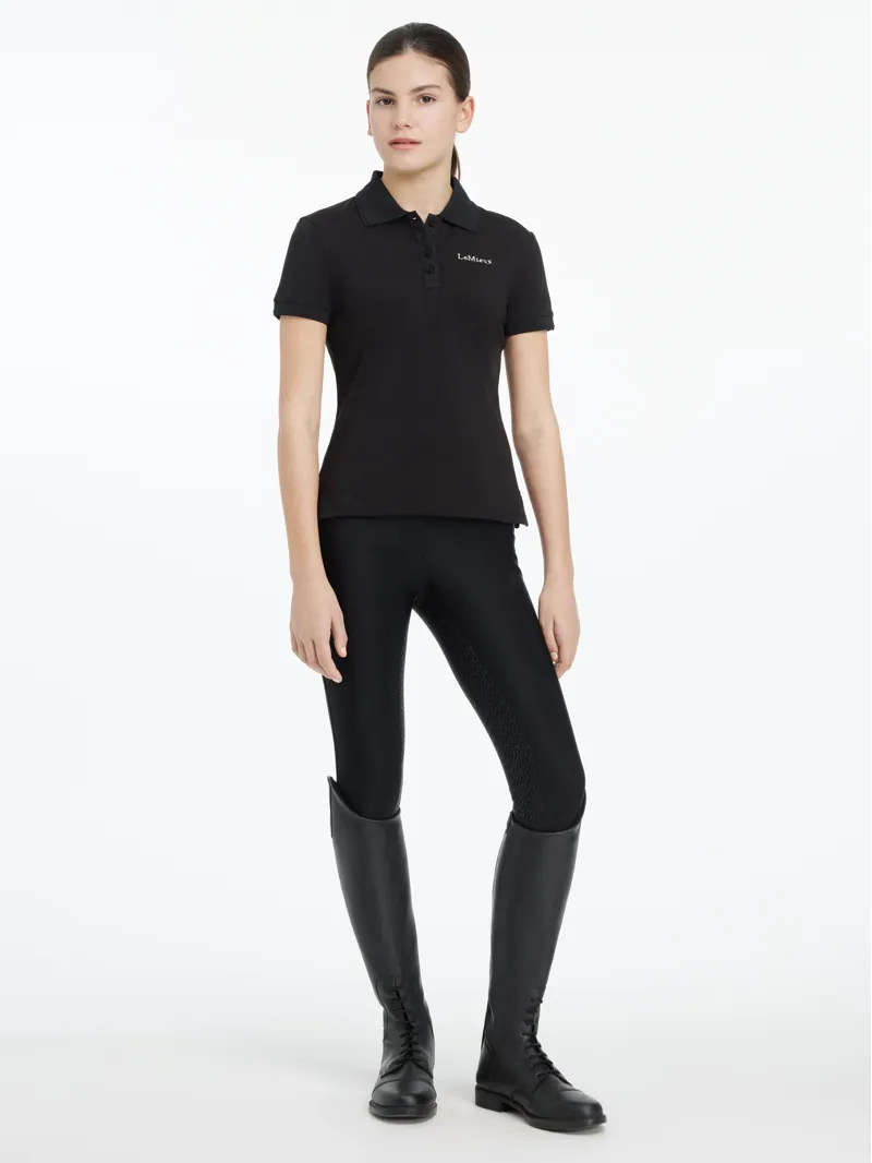 LeMieux Young Rider Classique Polo Shirt Black-1