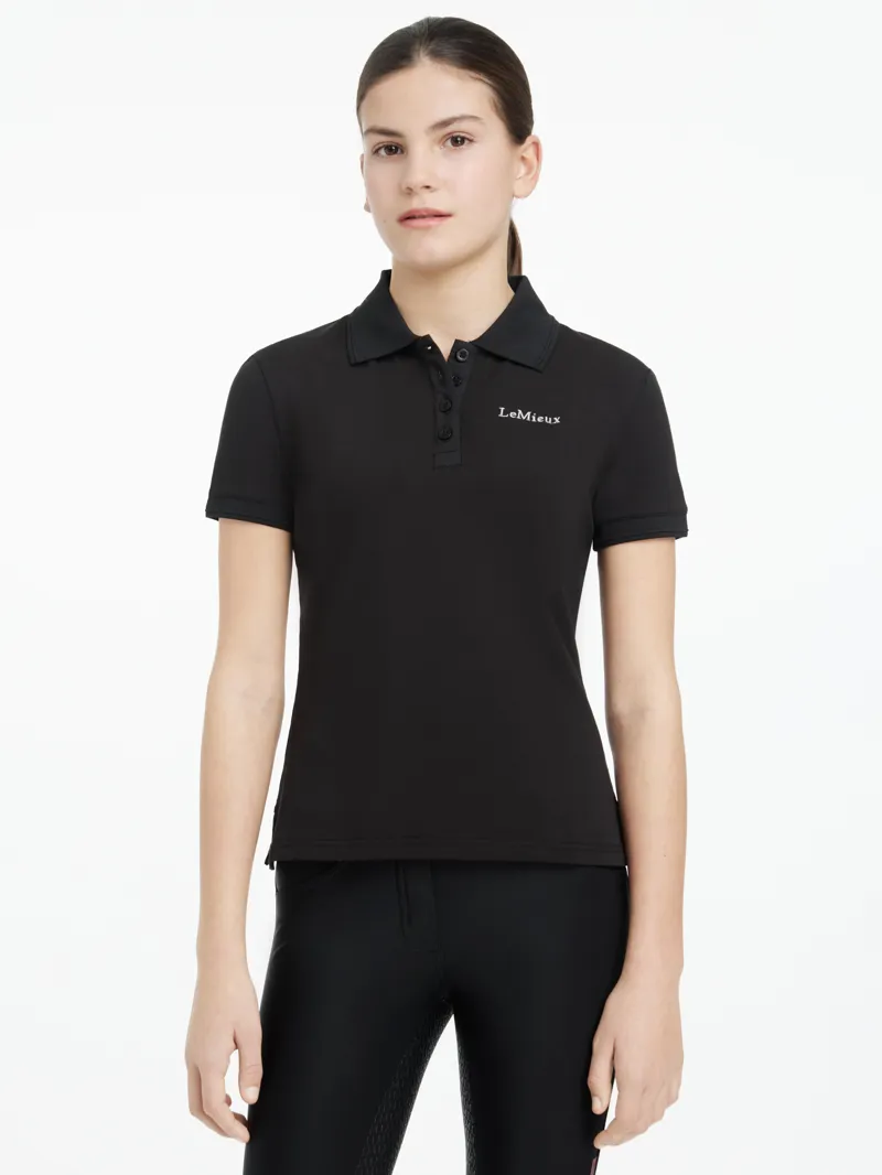 LeMieux Young Rider Classique Polo Shirt Black