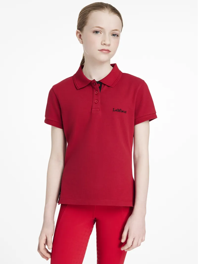 LeMieux Young Rider Classique Polo Shirt Chilli