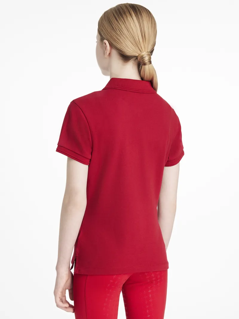 LeMieux Young Rider Classique Polo Shirt Chilli-1