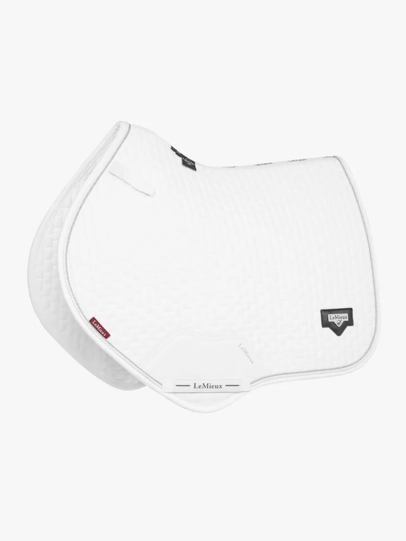 LeMieux Puissance Suede Close Contact Pad White