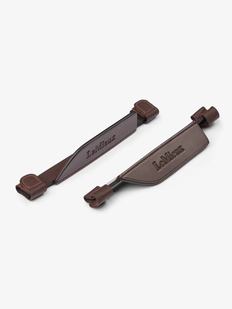 LeMieux Leather Bridle Blinkers Havana