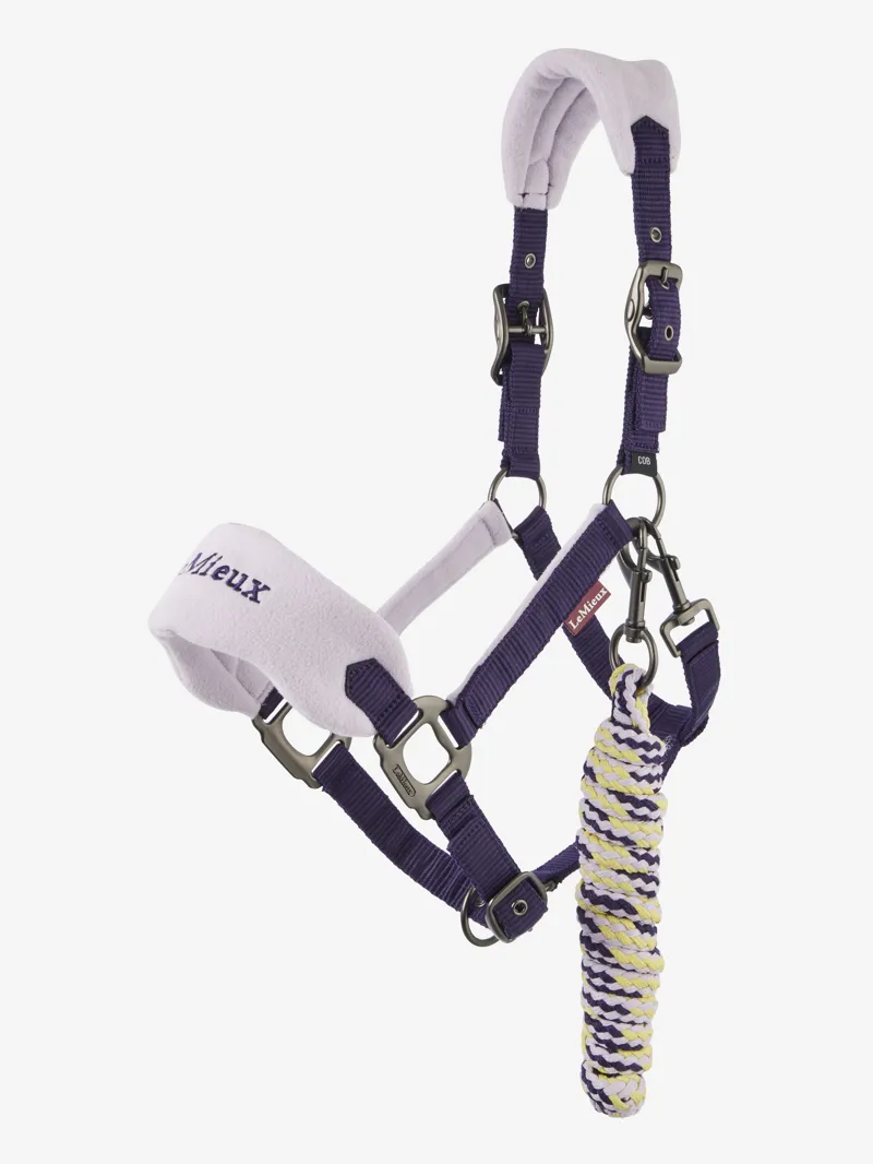 LeMieux Vogue Headcollar and Leadrope Juniper/Lilac