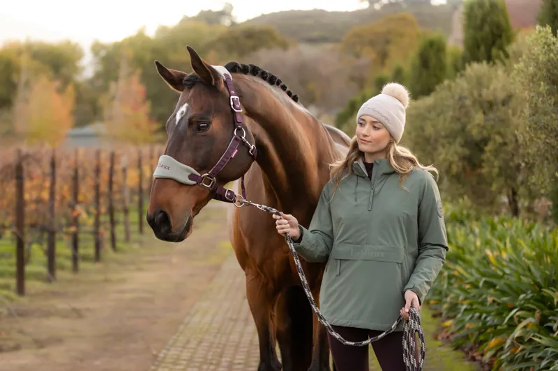 LeMieux Vogue Headcollar and Leadrope Damson/Rosemary-2