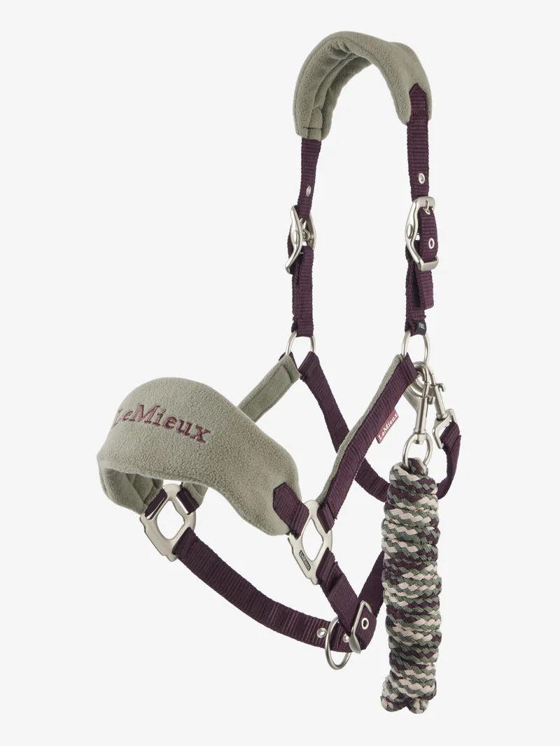 LeMieux Vogue Headcollar and Leadrope Damson/Rosemary