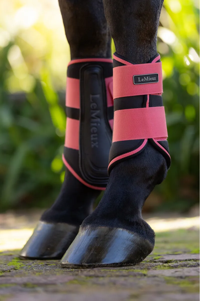 LeMieux Grafter Brushing Boots Cranberry-2