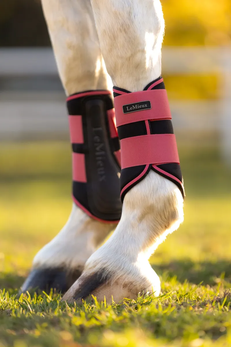 LeMieux Grafter Brushing Boots Cranberry-4