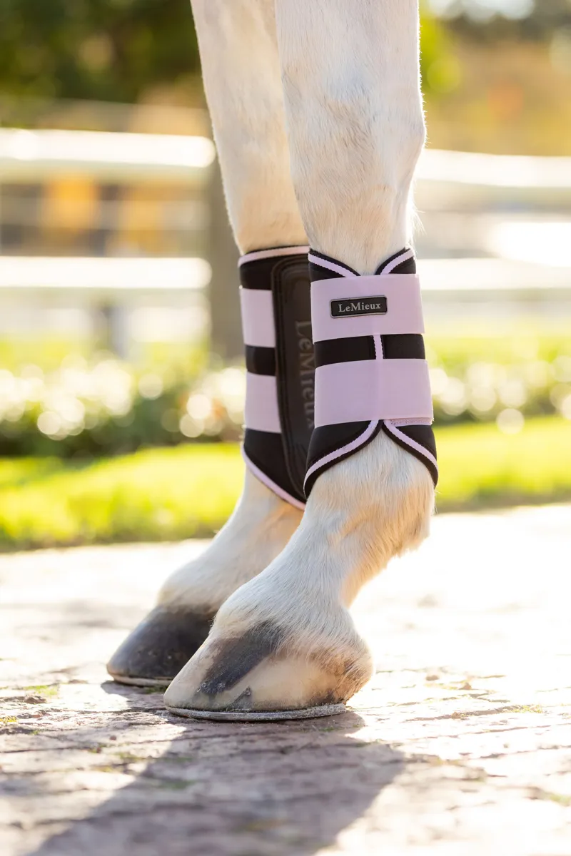 LeMieux Grafter Brushing Boots Lilac-3