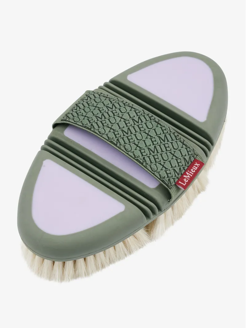 LeMieux Flexi Goat Hair Body Brush Lilac/Rosemary