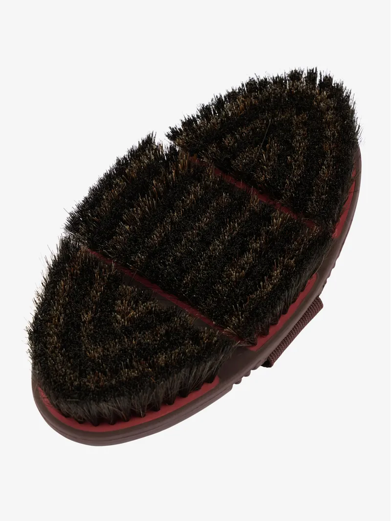 LeMieux Flexi Horse Hair Body Brush Cranberry/Damson-1