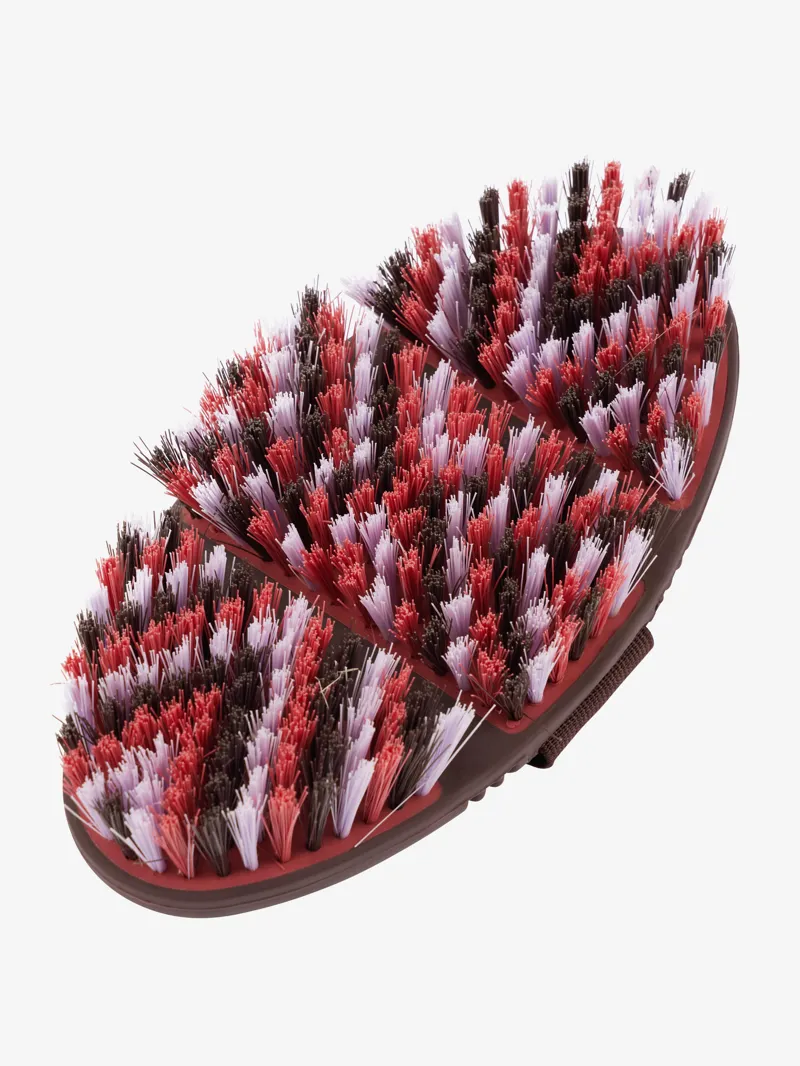 LeMieux Flexi Soft Body Brush Cranberry/Damson-1