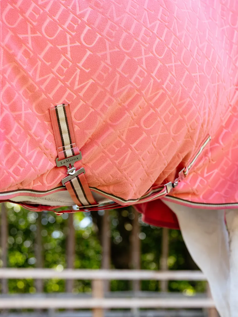 LeMieux Arika Monogram Fleece Rug Cranberry-2