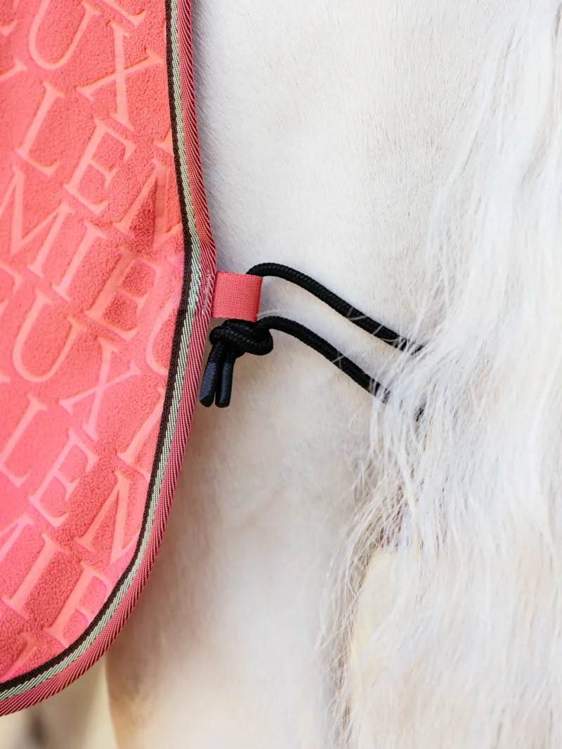 LeMieux Arika Monogram Fleece Rug Cranberry-3