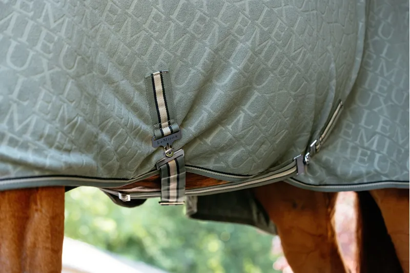 LeMieux Arika Monogram Fleece Rug Rosemary-3