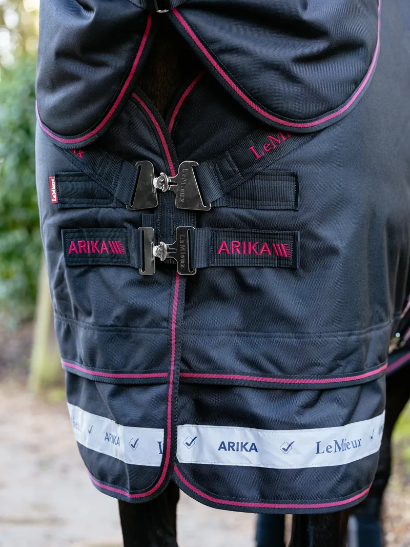 LeMieux Arika Storm Tek Turnout 350g Black-4