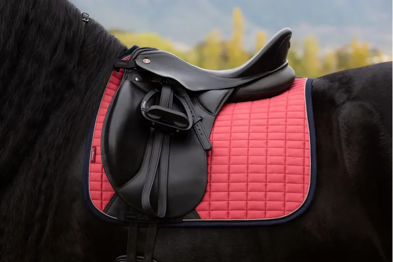 LeMieux Suede Dressage Square Cranberry-2