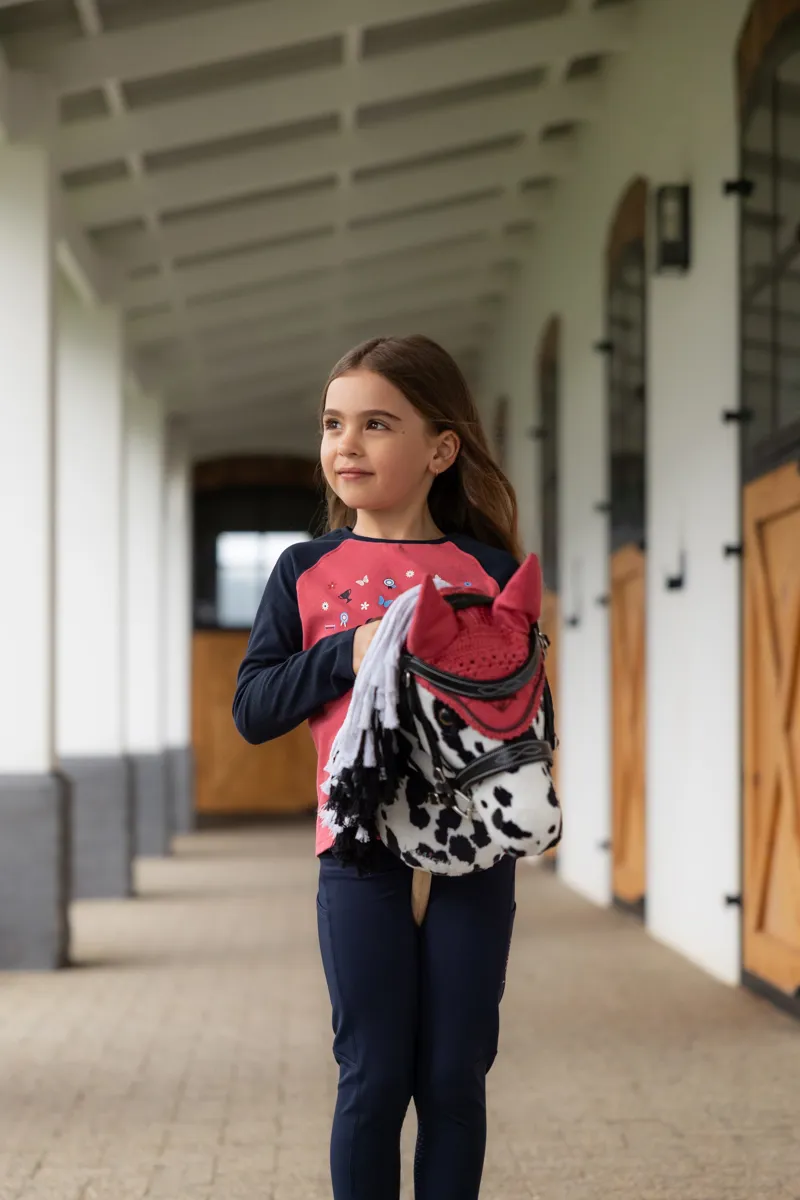 LeMieux Hobby Horse Fly Hood Cranberry-2