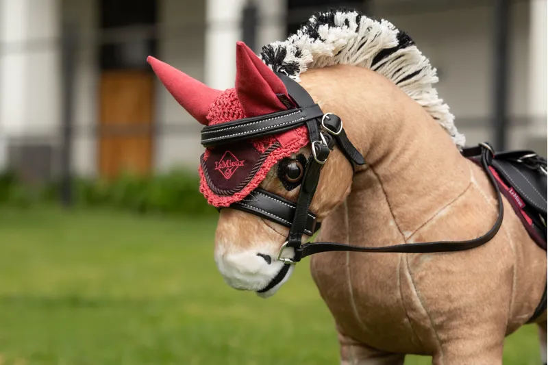 LeMieux Toy Pony Fly Hood Cranberry