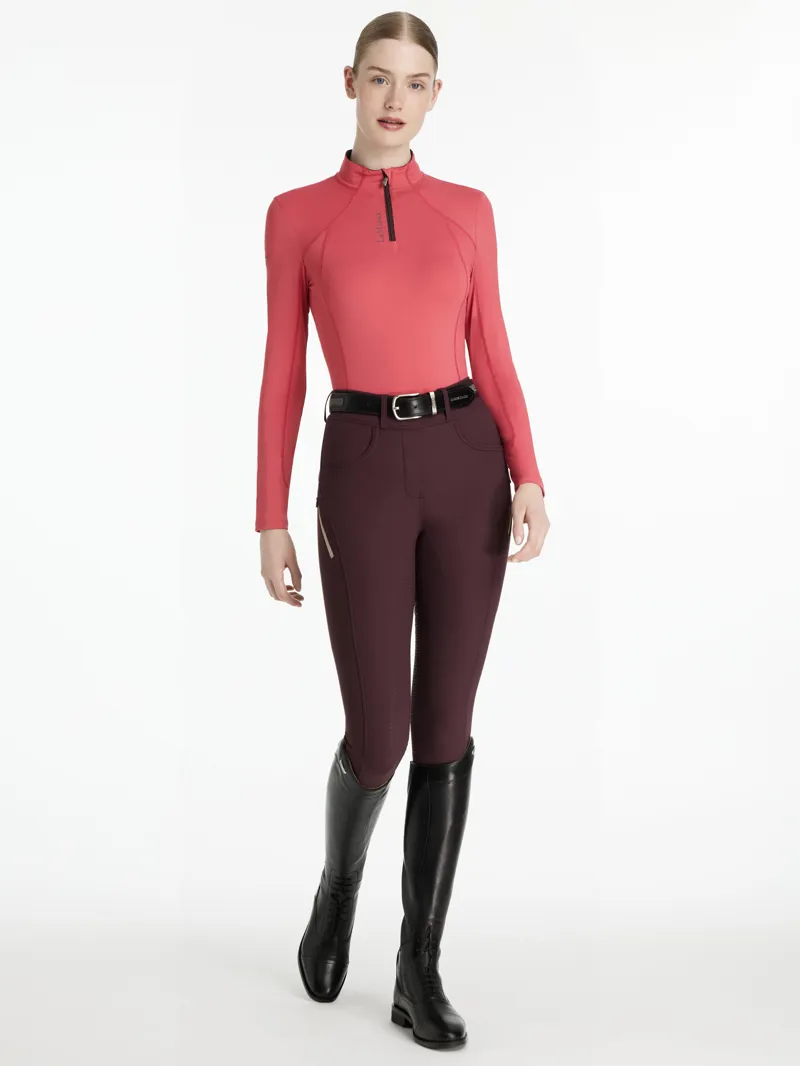 LeMieux Womens Classique Base Layer Cranberry-3