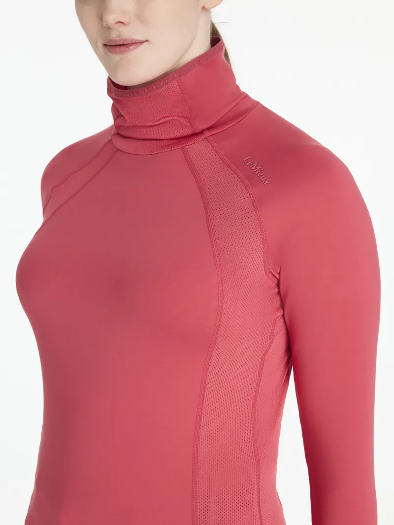 LeMieux Womens Sara Snood Base Layer Cranberry-2