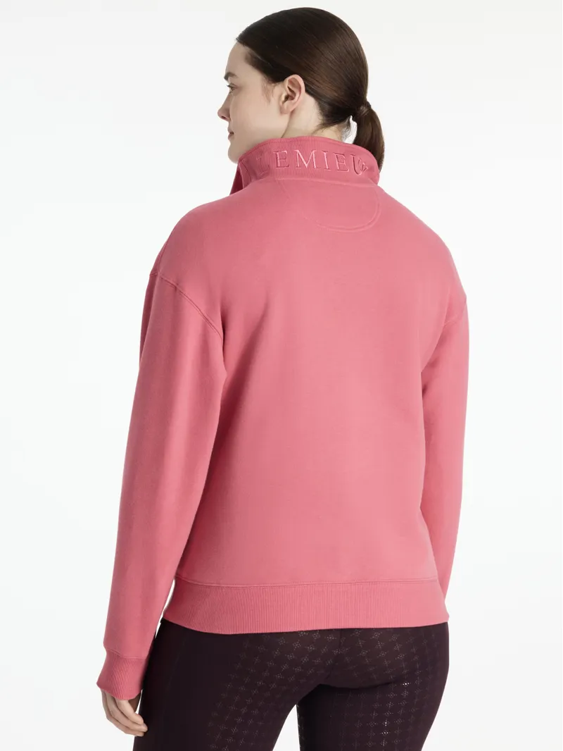 LeMieux Womens Keira 1/4 Zip Sweat Cranberry-1
