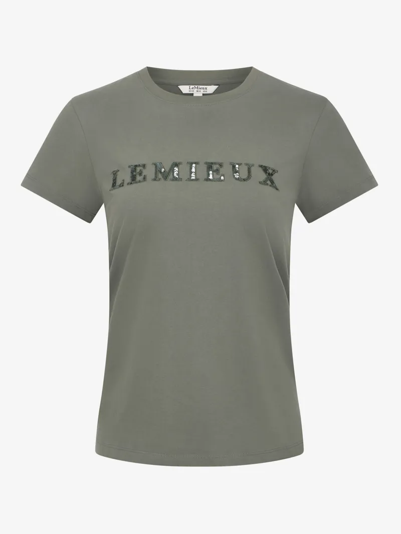 LeMieux Womens Classique Sparkle T-shirt Rosemary-4