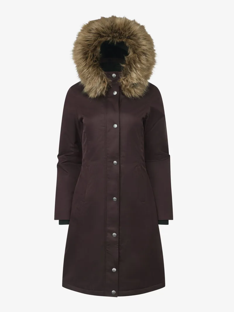 LeMieux Womens Anya Waterproof Riding Coat Damson-5