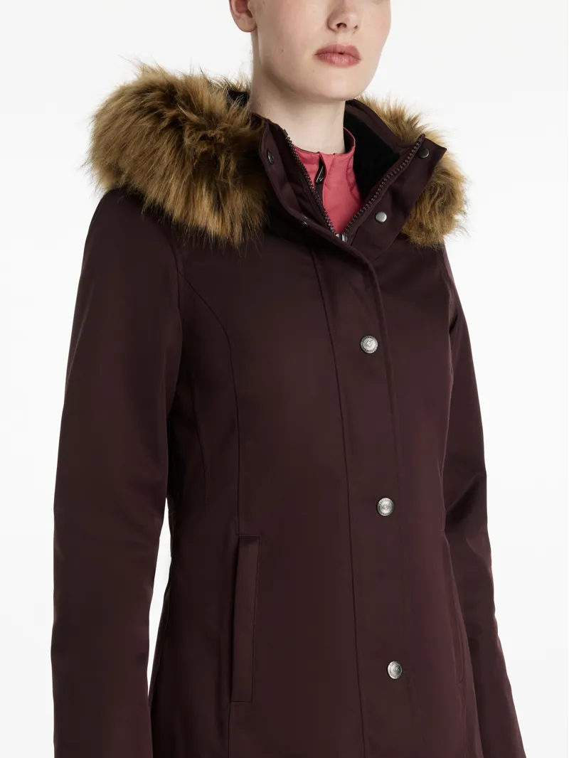 LeMieux Womens Anya Waterproof Riding Coat Damson-2