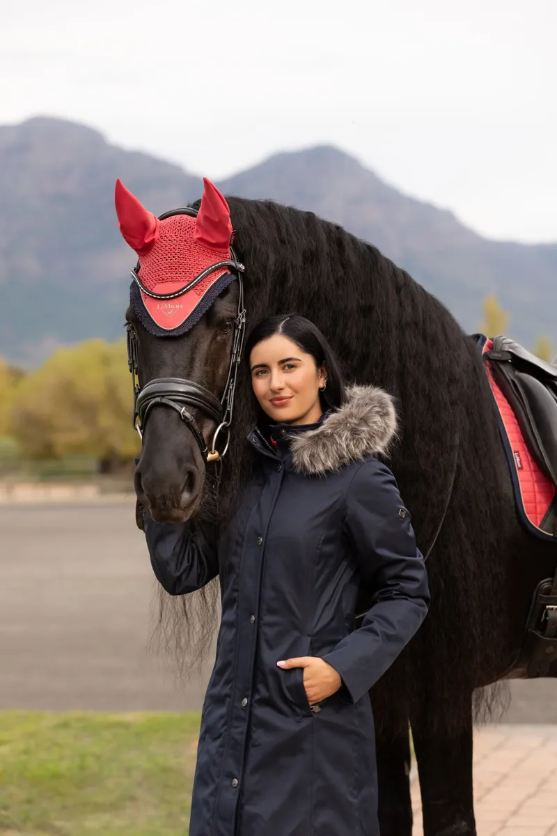 LeMieux Womens Anya Waterproof Riding Coat Navy-6