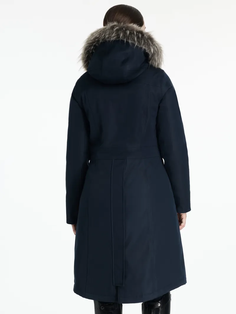 LeMieux Womens Anya Waterproof Riding Coat Navy-1