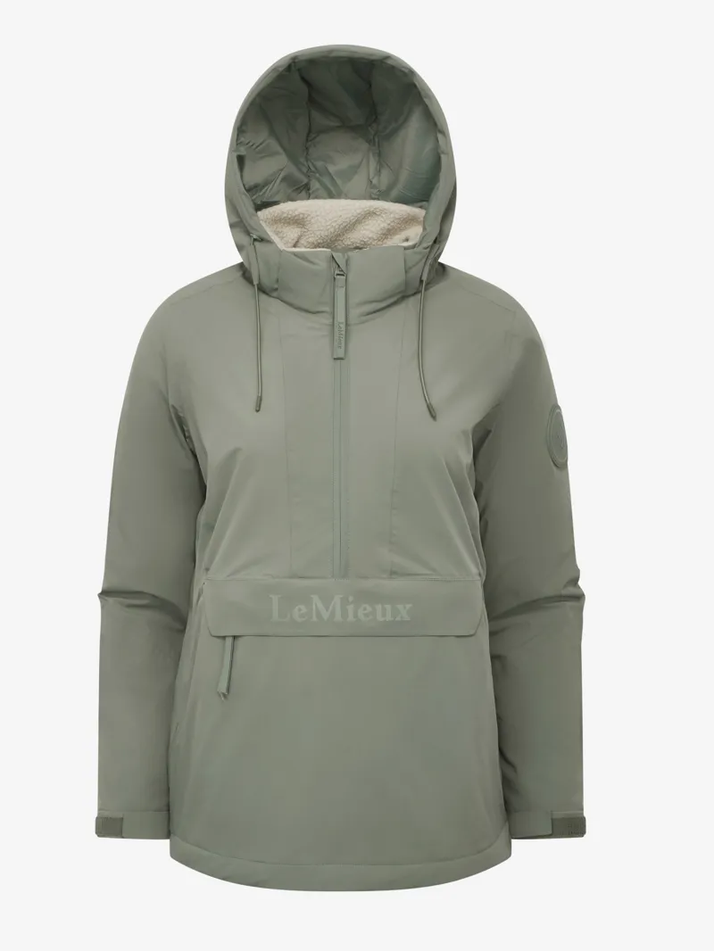 LeMieux Womens Phoebe Half Zip Waterproof Anorak Rosemary-4