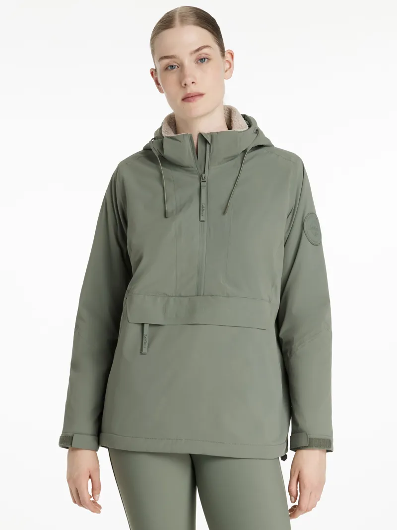LeMieux Womens Phoebe Half Zip Waterproof Anorak Rosemary