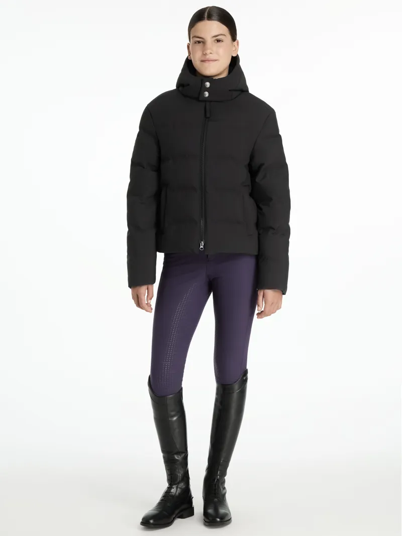 LeMieux Young Rider Daisy Waterproof Coat Black-2