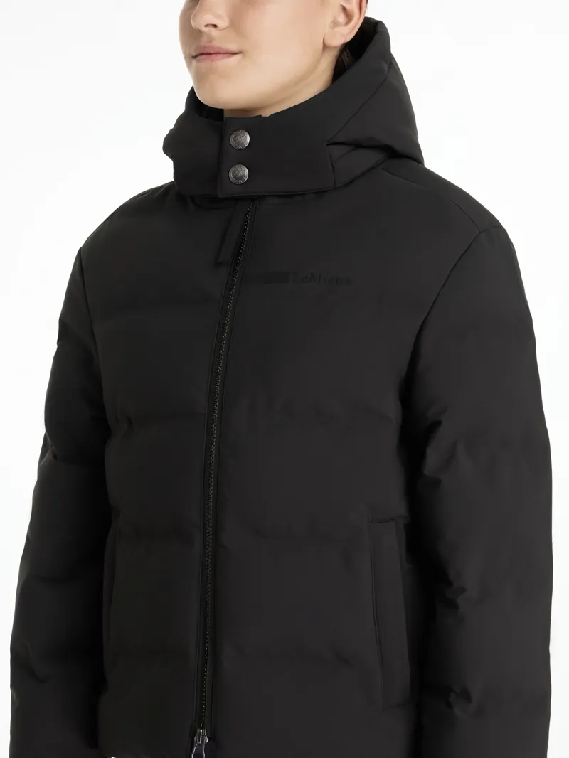 LeMieux Young Rider Daisy Waterproof Coat Black-3