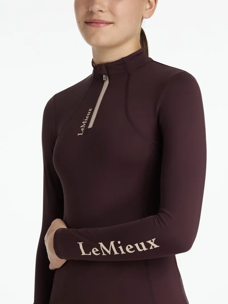 LeMieux Young Rider Classique Base Layer Damson-2